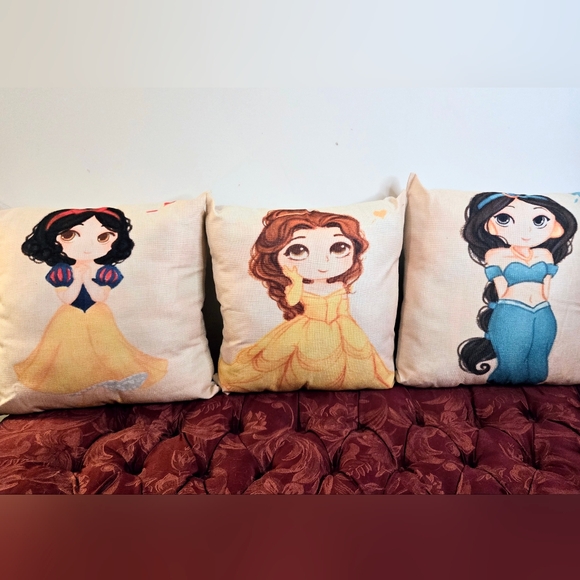 Princess Ariel Disney Pillow Beautiful Decor 20"x20" LOOK ❤️ - Picture 5 of 5